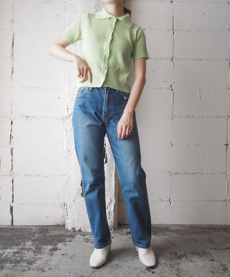 Short Sleeve Polo Knit LGN