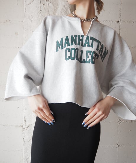 REMAKE Cutoff Sweat LGRGN