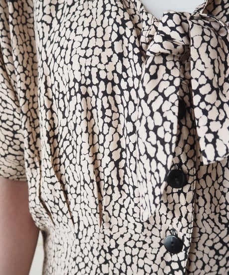 Wide Pants Pattern Jumpsuit BEBK