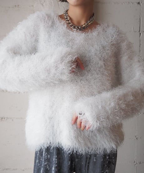 Long Sleeve Shaggy Tops WH
