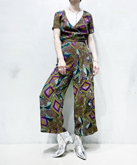 Desigual  Ethnic Pattern Jumpsuit BRPURGN