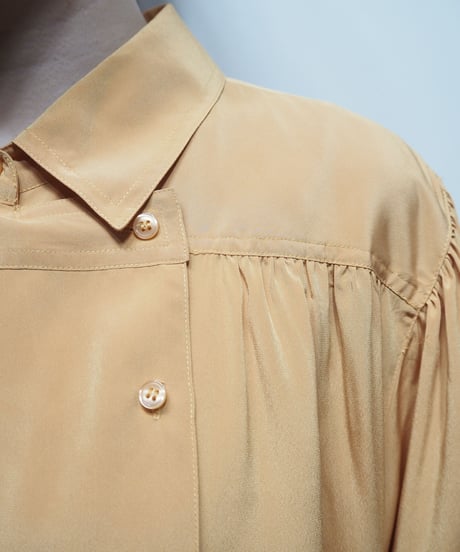 Double Breasted  Gather Blouse YE