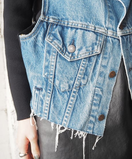 ORFEO Denim Vest Vest BL