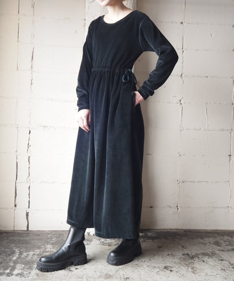 West Gather Velour Dress BK