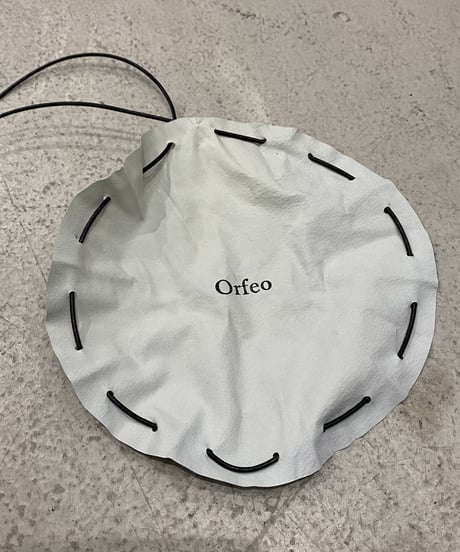【Orfeo Original】Drawstring Leather Pouch WH