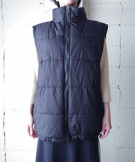 Stand  Collar Padded Vest BK
