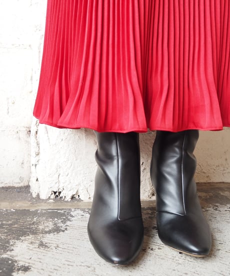 Mellow Hem Pleated Easy Skirt RE
