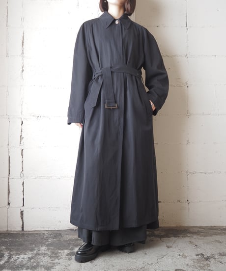 GIORGIO ARMANI Stand Fall Collar Coat BK