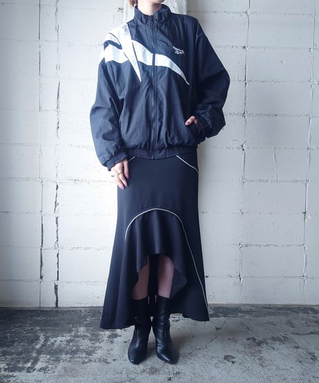 Reebok Bicolor Stand Collar Nylon Jacket BKWH