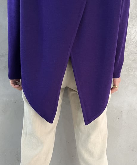 Slit Design Wool Cut Sew PUR