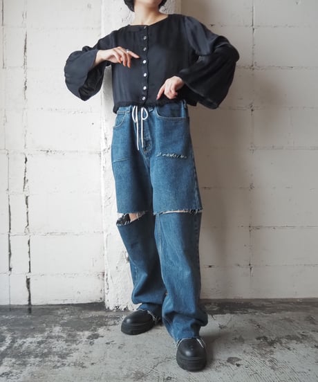 REMAKE Carhartt Drawstring Crashed Denim NV