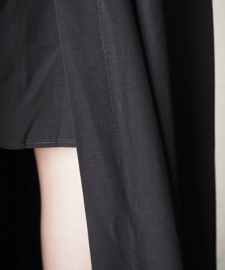 Center Slit Layered Shorts BK