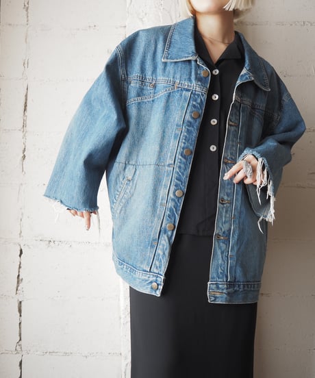 MARITHÉ FRANÇOIS GIRBAUD Big Size Denim Jacket BL