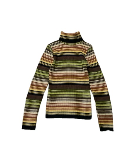 Multi Border Rib Turtle Knit BRBKBE