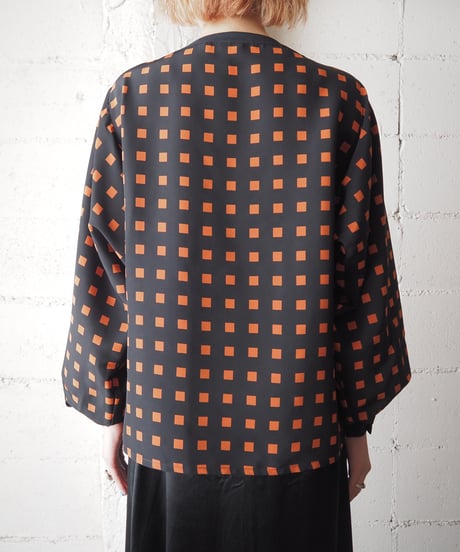 Square Pattern Design Blouse BK