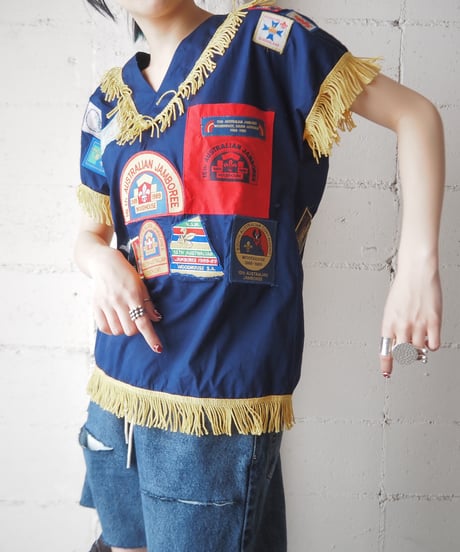 1970's Emblem Pullover Shirt NVYE