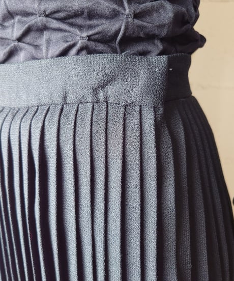 Accordion Pleated Skirt BK