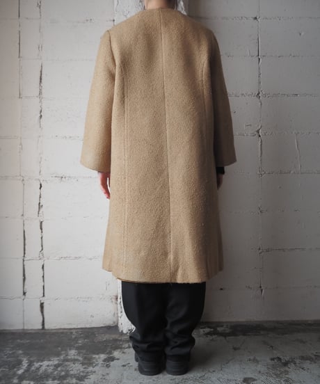 1950-60's USA Stylecraft Vintage Collarless Tweed Coat BE