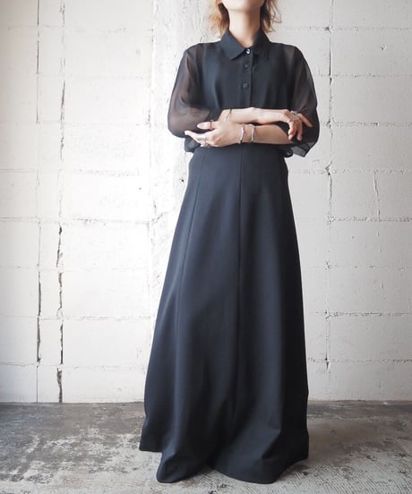 Sheer Design Shirt BK