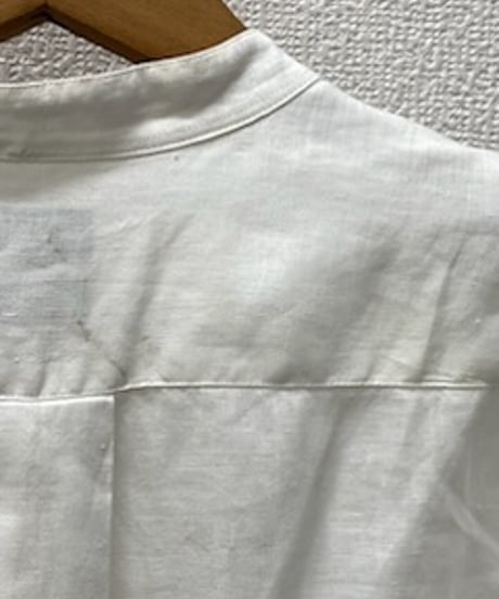 J.CREW Band Collar Linen Shirt WH