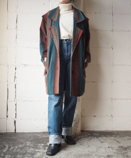 Stripe Design Jacket BRGN