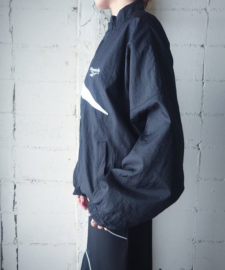 Reebok Bicolor Stand Collar Nylon Jacket BKWH