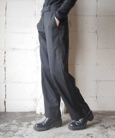 CARVEN Satin Line Pants BK