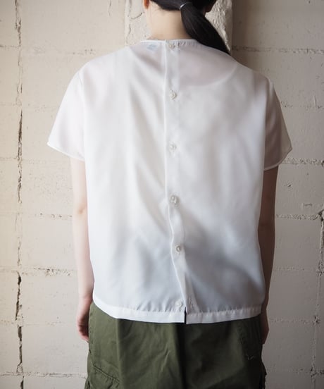 1970's Back Button Embroidery Blouse WH