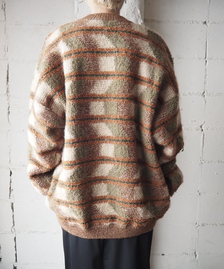 Check Knit Jacket ORBR