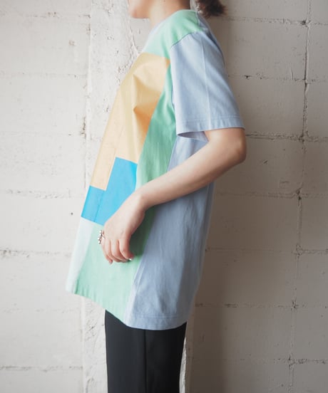 "HOMME DEUX" COMME des Garçons Block Design Tee LBLOR