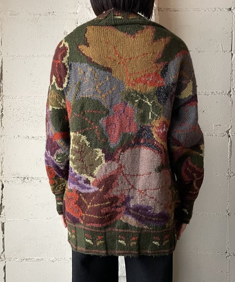 Hand Knit Botanical Pattern Knit KAOR