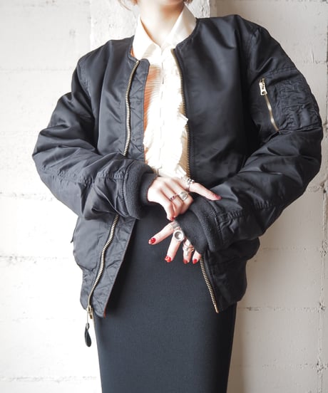 Remake Collar MA-1 Jacket BK