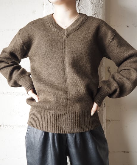 French military V Neck sweater BR