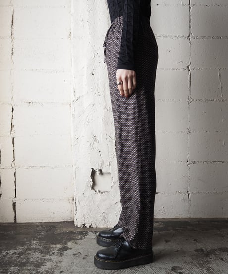 Small Pattern Easy Pants BKBR