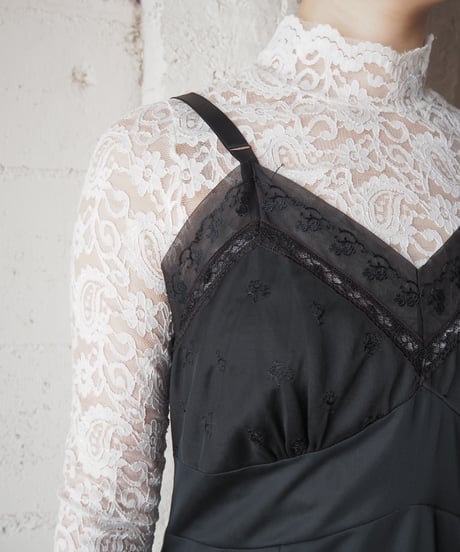 Lace Cami Slip Dress BK
