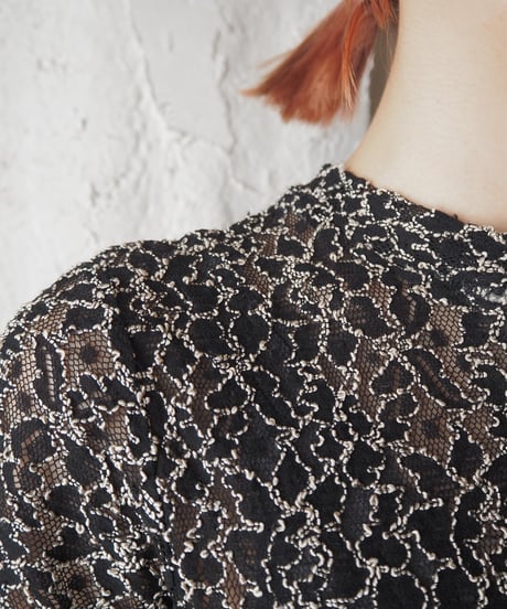 Flower Pattern Lace Dress BKBE