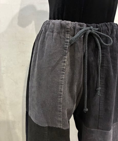 REMAKE Corduroy Patchwork Pants BK