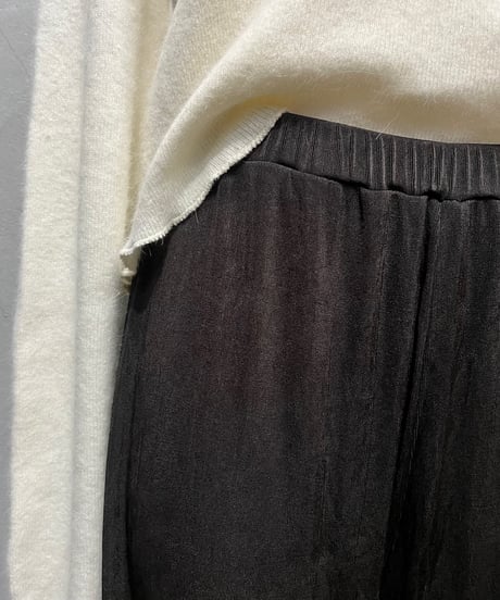 Spandex Mix Easy Wide Pants BR