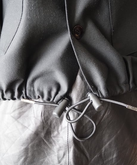 REMAKE Open Collar Short Jacket BK