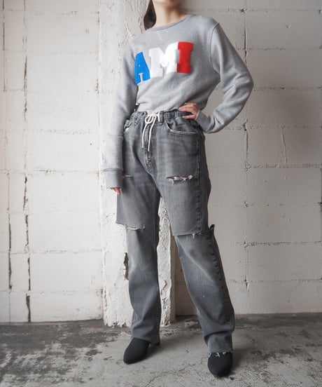 REMAKE Levi's 505 Crashed Draw String Denim GR