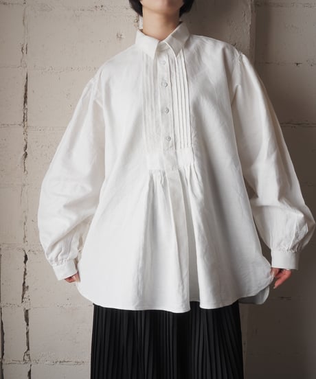1970-80's Pleated Bosom Tyrolean Shirt WH