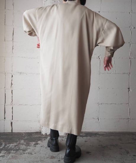 Stand Collar Side Button Dress BE