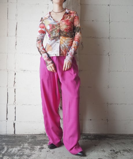 Silk Tuck Pants PI