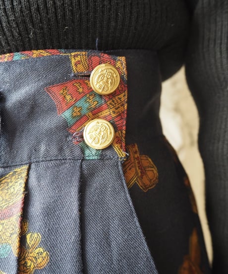 Pattern Flared Skirt NV