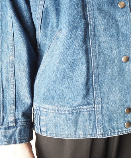 Stand Collar Denim Jacket BL