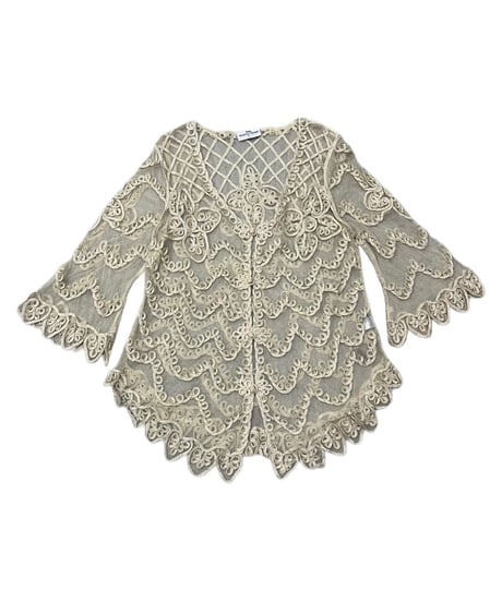 Tape Embroidery China Sheer Blouse GD