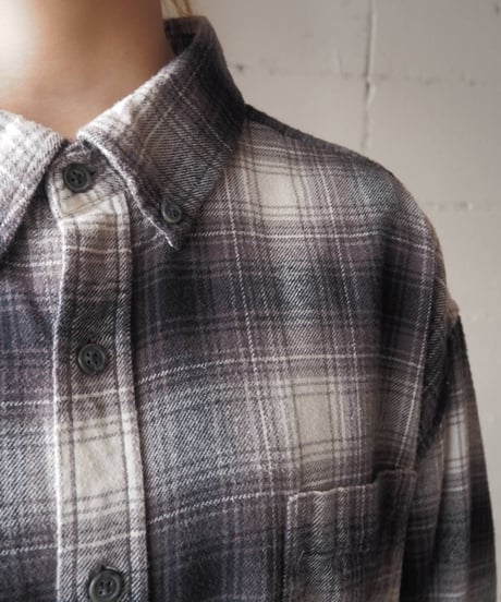 Cotton Check Shirt BK GR