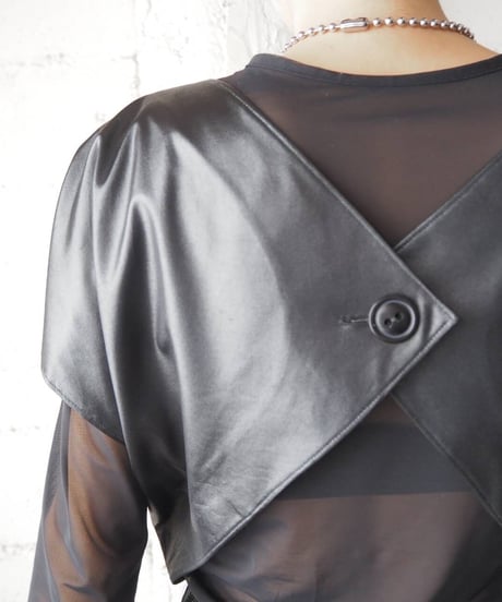 Back Open Design Coating Dress BK
