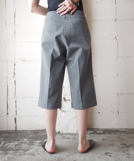 Center Pressed Wide Half Pants GR