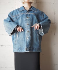 MARITHÉ FRANÇOIS GIRBAUD Big Size Denim Jacket BL